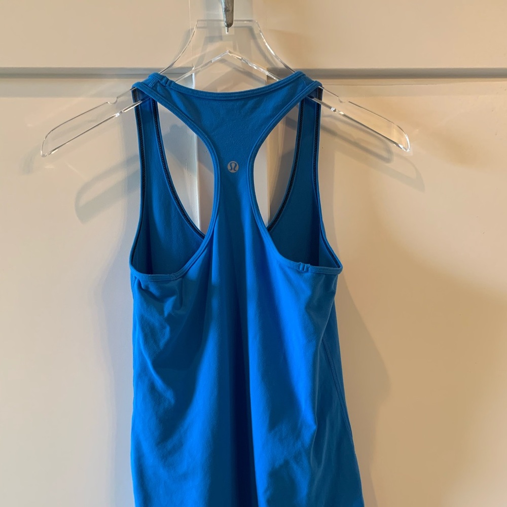 Lululemon Cool Racerback Royal Blue Tank Size 8